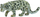Figurë lodër Collecta Snow Leopard, figurë për mësim e lojë, me shumë ngjyra