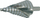 Stërvitëse shkallëzuese Abraboro HSS Co, 4 20 mm, 75 mm, metalike