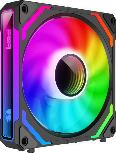 Ventilator kase Redragon GC-F012, 120mm, ARGB, set 3 copë, i zi