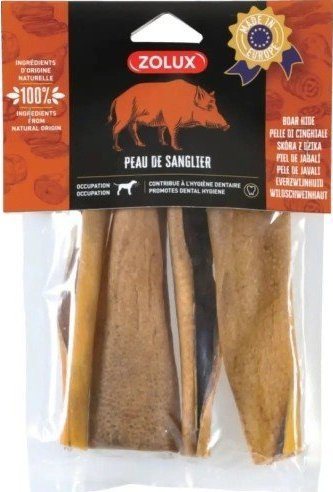 Shujtë për qen Zolux Boar Skin, lëkurë derri të egër, 100g