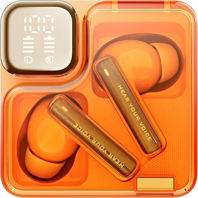 Kufje pa tel QCY MeloBuds Neo T31, TWS, Bluetooth 5.3, portokalli