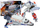 Lodër me tulla LeanToys Transformed Mars FC1034, 2 në 1 Shuttle Robot, 363 copa, e bardhë