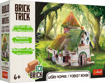 Set ndërtimi Brick Trick Forest House, tulla të vërteta, për kalamaj