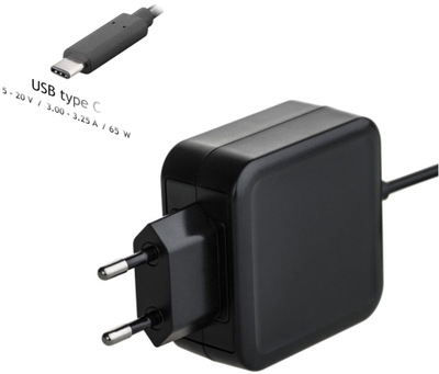 Adapter karikimi Dell 65W USB-C AC, prizë UK, i zi
