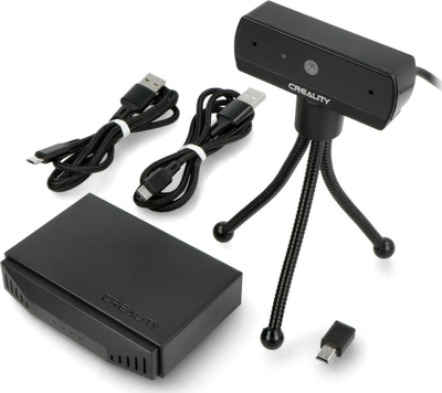 Kit i mençëm Creality Smart Kit 2.0, kontroll nga larg, kamer me triped, i zi