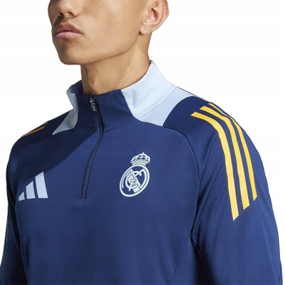 Bluzë stërvitore Adidas Real Madrid Tiro 24-25, AEROREADY, meshkuj, blu e errët