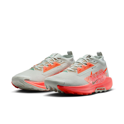 Atlete trail running Nike React Pegasus Trail 5 Gore Tex, membranë Gore Tex, shollë React, gri portokalli