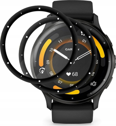Qelq mbrojtës Wozinsky për Garmin Venu 3 45mm, set 2 copë, ngjitje full glue, transparent
