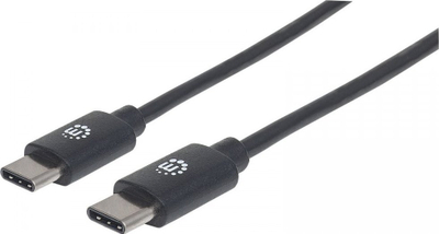 Kabllo USB C Manhattan USB2CC1M, 1m, 480 Mbps, 3A, i zi