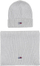 Set kapele dhe shall Tommy Hilfiger TOB51G014-C11, të hirta