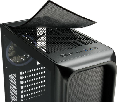Kasë Sharkoon TK5M RGB, e zezë