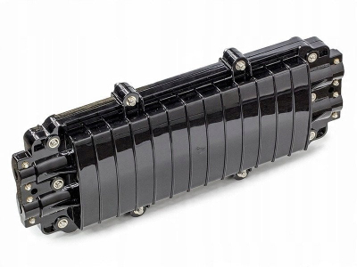 Kasetë fibrash optike Through, 48 spajse, IP67, e zezë
