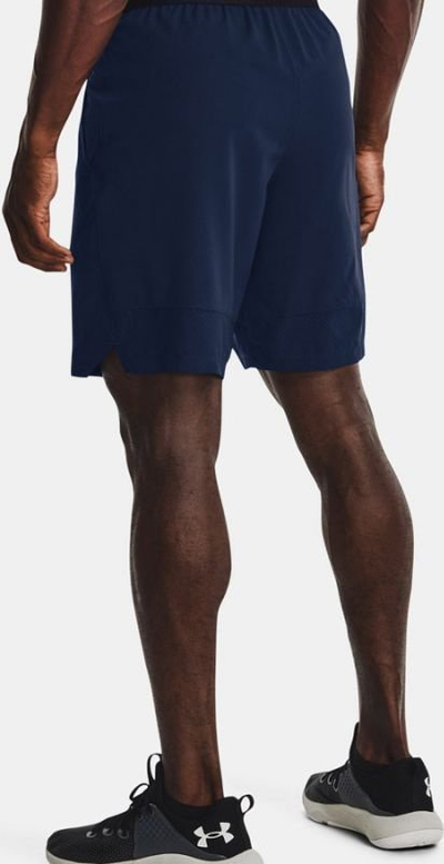 Shorce sportive për burra Under Armour Vanish Woven 8", thahen shpejt, rrip elastik, blu e errët