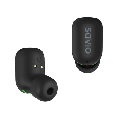 Dëgjuese Savio TWS-09, Wireless, të zeza