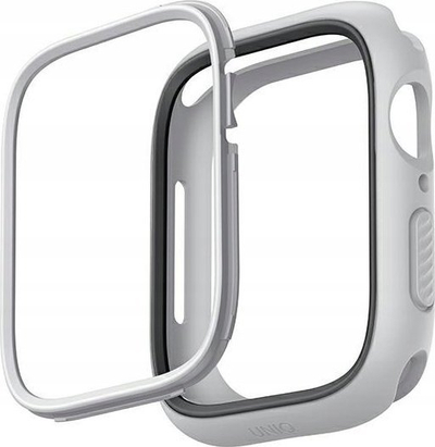 Kuti mbrojtëse Uniq Moduo për Apple Watch Series 4 5 6 7 8 SE 40 41mm, TPU, 2 korniza, gri