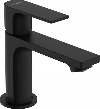 Rubinet lavamani Hansgrohe Rebris E 72553670, me sifon, i zi mat