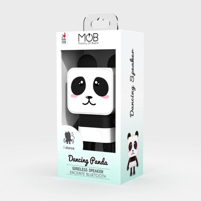 Altoparlant Bluetooth Mobility on Board Dancing Animals DA-07, figurë panda, i bardhë e zi