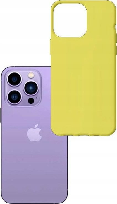 Këllëf telefoni 3MK Matt Case për Apple iPhone 14 Pro, TPU fleksibël, kompatibil me karikim wireless, ngjyrë lime