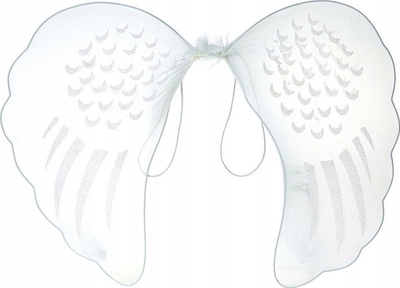 Aksesor kostumi Adar Small, krahë engjëlli 40x35cm, për kalamaj, të bardhë