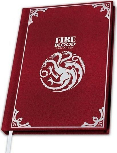 Fletore ABYstyle Game of Thrones "Targaryen", 90 fletë, e kuqe