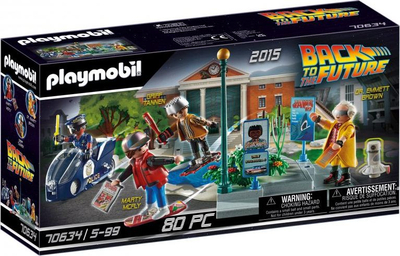 Set lodrash Playmobil Back to the Future II Hoverboard Chase 70634, 80 pjesë, për kalamaj 5+