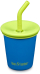 Gotë për kalamaj Klean Kanteen Kid Cup, 295 ml, me tub, blu Mykonos