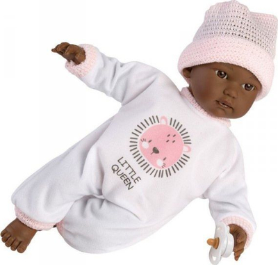 Kukull bebe Llorens Cuca 420820, me zë, 30cm, rozë