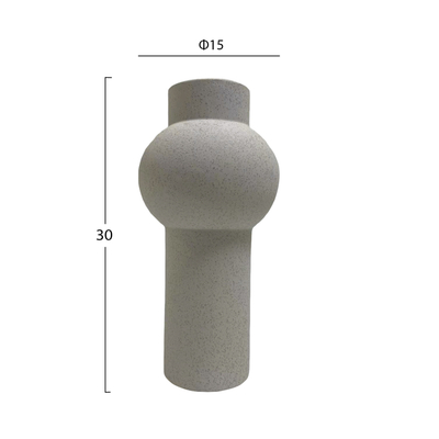 Dekor tavoline qeramike Scepter Φ15x30Hcm (HM4605.01), bardhë