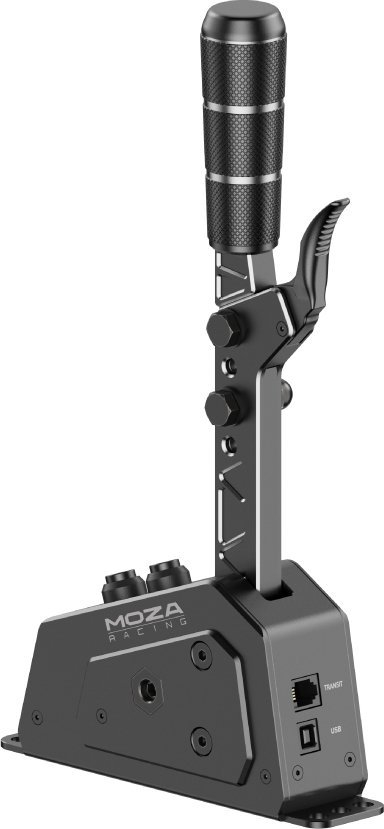 Shifter sekvencial MOZA Racing SGP RS059, me sensorë Hall, lartësi e rregullueshme, ngjyrë e zezë metalike