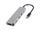 Док USB C Conceptronic, HDMI, 2x USB A, SD TF, 100W PD, сива боја
