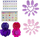 Set bukurie lodër Leantoys Magical Unicorn, me valixhe, për kalamaj 3+, rozë