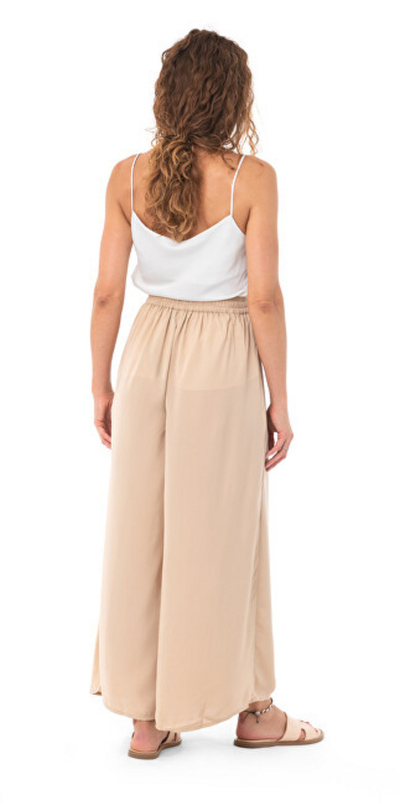 Pantallona VERO MODA Loose Fit VMARIANE NEW, bezhë