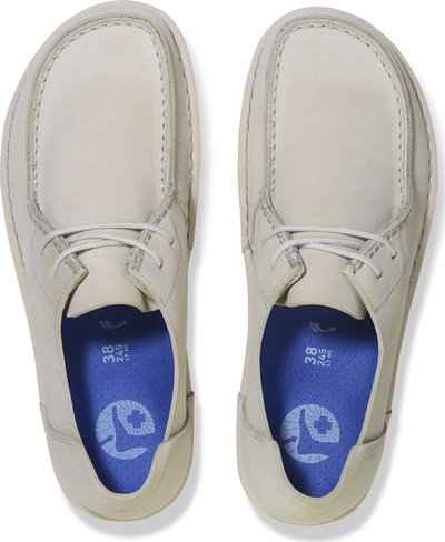 Këpucë me lidhëse Birkenstock Utti Lace, për meshkuj, zamsh, gri, nr 11 US