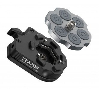Адаптер за статив Zeapon Quick Release Revolver, брз систем за монтирање, метален, црн