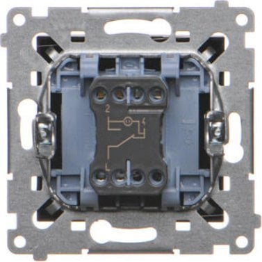 Ndërprerës shkalle Kontakt-Simon Simon 54, LED, 16AX 250V, i zi mat