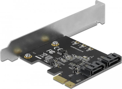 Kartë kontrolli DeLOCK 90431, PCI Express, 2 porta SATA, e zezë