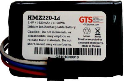 Bateri printeri Global Technology Systems MZ220 MZ320, 1620mAh, e zezë