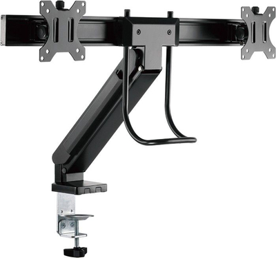 Mbajtëse tavoline për monitorë LogiLink BP0102, për 2 monitorë 17"-27", metal, e zezë