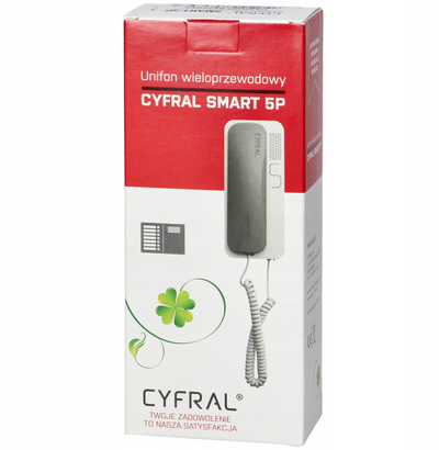 Dorezë domofoni Orno Smart 5P Cyfral, instalim 4 5 6 tela, e zezë bezhë