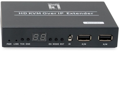 Transmetues HDMI LevelOne HVE-6701R, video wall mbi IP, PoE, i zi