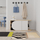 Stol për koridor Decortie Nova 50x104x37cm, kafe e hapur/bardhë