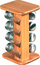 Set për erëza Kesper Spice Rack, rrotullues, 8 kavanoza, bambu natyrale