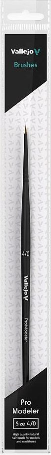Furçë modelimi AV Pro Modeller Round Brush No. 4/0, me qime natyrale, e hollë