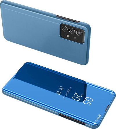 Këllëf telefoni Clear View për Samsung Galaxy A33 5G, flip, me stand, blu