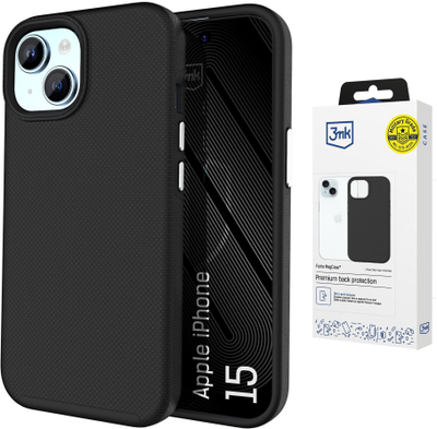 Maskë 3MK Fortis MagCase për Apple iPhone 15, mbrojtje ushtarake, MagSafe, e zezë
