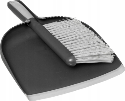 Set furçë me lopatë 5five Simply Smart Handy Sweeping Set, plastike, i zi
