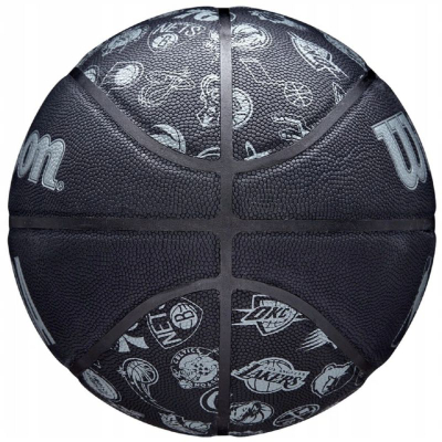 Top basketbolli Wilson NBA All Team WTB1300XBNBA, lëkurë kompozite, për brenda dhe jashtë, i zi