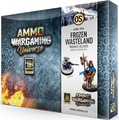 Set bojrash AMMO Wargaming Universe 05 Frozen Wasteland, akrilik, për diorama
