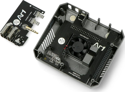 Kuti Argon40 Argon One V2 për Raspberry Pi 4B, alumini, gri