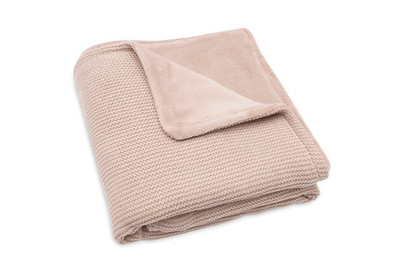 PLAF PER BEBE75x100cm Basic Knit Wild Rose/Fleece